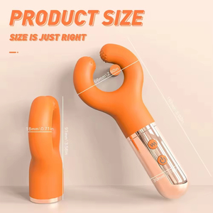 Venta directa de fábrica de juguetes sexuales de alta calidad: vibrador de silicona suave para adultos, masajeador de pezones y pene artificial. - Product Image 4