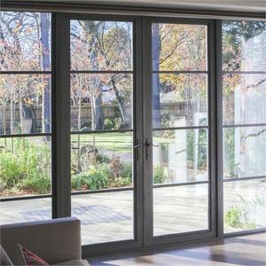 Tùy chọn kính riêng tư và thiết kế nhiều cửa đơn đôi cửa xoay nhôm bên ngoài Bản lề cửa hiên Pháp - Product Image 2