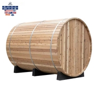 Sauna en bois de pruche canadien, sauna extérieur moderne chauffé avec panneau de commande pour 2 personnes, bienfaits pour la santé