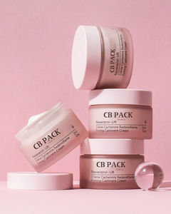 Emballage Cosmétique Haut de Gamme, Fond Épais, Rose Dépoli, Flacons et Pots en Verre pour Crème Visage de Soins de la Peau avec Couvercle en ABS - Product Image 2