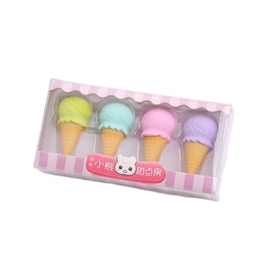 Ensemble de gomme 3D en forme de nourriture mignonne boîte-cadeau de dessin animé créatif prix du festival étudiant en caoutchouc - Product Image 1