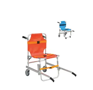 Medical Supplies Portable Folding Emergency Ambulance Stair Chair Climbing Wheelchair Stair Stretcher Ambulance Chair Stretcher