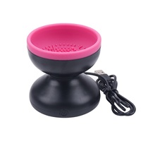Nettoyeur de pinceaux cosmétiques électrique automatique, nettoyage et séchage en quelques secondes, nettoyage en profondeur des pinceaux cosmétiques