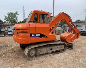 DOOSAN DH80 Pelle sur chenilles d'occasion Yanmar Engine 8Ton Mini Diggers Machine d'occasion DX60 DH60 DX75 DH80 DX80 en stock à vendre - Product Image 1