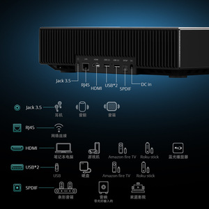 D068 4K Laser Short Throw <b>Projector</b> 1080P <b>Android</b> 10 Portable Home Theater <b>Projector</b> - Product Image 1