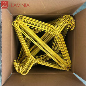 <span class=keywords><strong>Perchero</strong></span> de un solo nivel personalizado con ranuras finas, de hierro brillante, metal y PVC, con perchas de alambre de acero que ahorran espacio. - Product Image 3