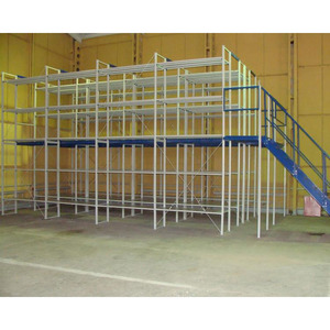 פלטפורמת ביניים מפלדה לאחסון מדפי משטחים במחסן - Product Image 6