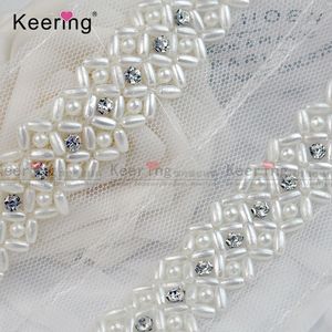 Moda profesional, tamaño 4,5 cm, ancho, hermosa perla <span class=keywords><strong>de</strong></span> marfil, recorte <span class=keywords><strong>de</strong></span> encaje para <span class=keywords><strong>zapatos</strong></span>, bolsas <span class=keywords><strong>de</strong></span> ropa - Product Image 2