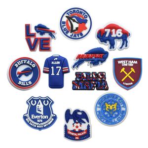 بيع بالجملة إكسسوارات أحذية فريق كرة القدم الأمريكية بفالو بيلز ، إكسسوارات أحذية <span class=keywords><strong>NFL</strong></span> مخصصة ، إكسسوارات أحذية جديدة في السوق - Product Image 3