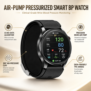 Reloj Inteligente con Pantalla AMOLED de 1.43 Pulgadas, Resistente al Agua, Monitor de Salud, ECG, SpO2, Temperatura Corporal, Bomba de Aire, Presión Arterial, Pulsera - Product Image 2