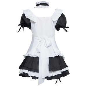 ชุดคอสเพลย์ผู้หญิงชุดสาวเสิร์ฟคอสเพลย์มิราเคิลนิกกี้ชุดแม่บ้านสีดำปาร์ตี้ GAHC-043 - Product Image 3