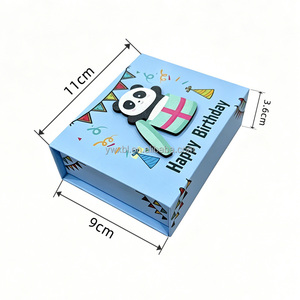 Boîte à musique personnalisée en bois motif panda, boîte musicale surprise <span class=keywords><strong>joyeux</strong></span> <span class=keywords><strong>anniversaire</strong></span>, motif animal mignon, vente en gros, cadeau pour enfants - Product Image 3