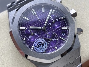 Montre de plongée automatique mécanique de luxe avec logo personnalisé, 41 mm, acier inoxydable, cadran à aiguilles, mouvement chronographe 26240 - Product Image 3