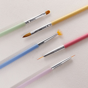 ชุดแปรงเพ้นท์เล็บรูปพัดขนาดเล็ก สำหรับไล่สี วาดเส้น และเพ้นท์เจลยูวี - Product Image 4