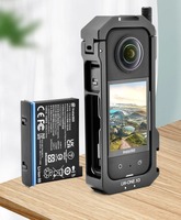 Étui de protection en métal pour Insta360 X3 Frame Rig avec support de chaussure froide pour accessoires de caméra d'action Insta 360 X3