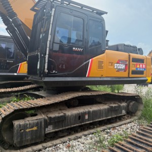 Excavatrice SANY SY335H d'occasion à bas prix, 33 tonnes, pelle hydraulique sur chenilles d'origine, pour travaux miniers intensifs - Product Image 4