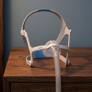 หน้ากาก CPAP สำหรับจมูกขนาดกลาง Medikonnect N20 พร้อมสายรัดศีรษะ สวมใส่สบาย ใช้แล้วทิ้ง/นำกลับมาใช้ใหม่ได้ เพื่อการบำบัดการนอนหลับอย่างมีประสิทธิภาพ - Product Image 2