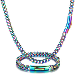 Collar de Cadena Franco de Acero Inoxidable con Baño de Oro PVD de 18k, Joyería Hip Hop Personalizada para Hombre - Product Image 6