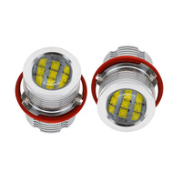 SUKIOTO-ampoules lumineuses, yeux d'ange sans erreur, LED, blanc, jaune, bleu, rouge, pour E39, E53, E60, E61, E63, E64, E65, E66, E87, nouveauté, E39, 60W