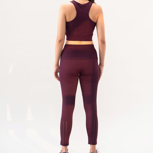 Ropa Deportiva, Conjunto de Yoga de Color Sólido sin Costuras, Ropa de Alta Elasticidad para Mujer, Conjunto de Yoga de la Mejor Calidad para Mujer, Ropa Deportiva - Product Image 2