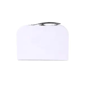 Custom High Quality Luxury Paper Suitcase Packaging White Cardboard Suitcase Gift Box With Lock