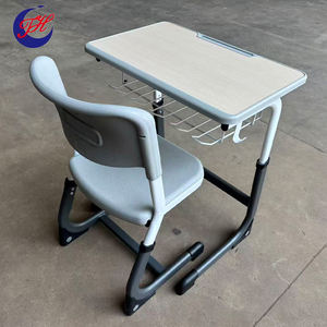 Ensemble de bureau et de chaise ergonomique pliable et durable pour le collège, pour une utilisation en classe, bureaux et chaises pour élèves - Product Image 1