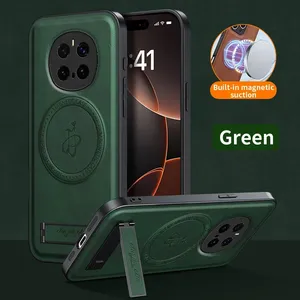 <span class=keywords><strong>Funda</strong></span> con Soporte de Cuero PU para Huawei Pura 80 Ultra, Carga Inalámbrica, Soporte Magnético, <span class=keywords><strong>Funda</strong></span> para Honor X9D X7A A6B X7D X5C - Product Image 1