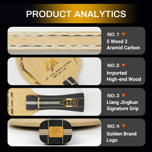 Lama da Ping-Pong LOKI di Grande Successo Serie Liang Jingkun ADC a 7 Strati in Fibra di Carbonio Aramidico per Tennis da Tavolo - Product Image 3