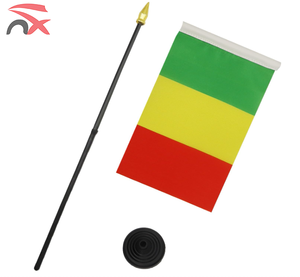Promotional Office Country Stand <strong>Flag</strong> <strong>Mali</strong> Desk <strong>Flag</strong> Table <strong>Flag</strong> with Based and Flagpole - Product Image 4