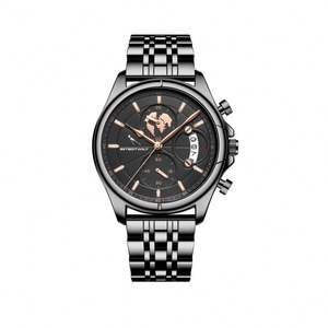 Relojes Mecánicos Cronógrafo para Hombre, Reloj de Lujo Automático de Acero Inoxidable, Resistente al Agua, con Calendario - Product Image 3