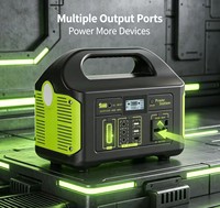 2026 Pembangkit Listrik Portabel 500W Baru 461Wh LiFePO4 Generator Tenaga Surya - Pengiriman Cepat