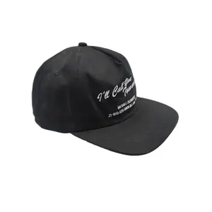 Cappellino snapback non strutturato sportivo con ricamo logo personalizzato a 5 pannelli