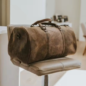 Sac de voyage en cuir vintage véritable Gym Shopping-Bagage à bandoulière de luxe pour l'extérieur Modèle personnalisé Bagage en cuir véritable - Product Image 1