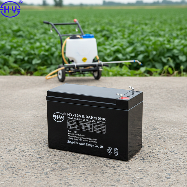 HY 12V 8.0Ah VRLA AGM Sealed Lead Acid Battery for Security UPS Emergency Light
