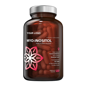 Bubuk Vegan OEM Myo & d-chiro <span class=keywords><strong>Inositol</strong></span> kapsul kompleks 2000mg Myo <span class=keywords><strong>Inositol</strong></span> dan 50mg D Chiro <span class=keywords><strong>Inositol</strong></span> 40:1 Kapsul rasio - Product Image 1