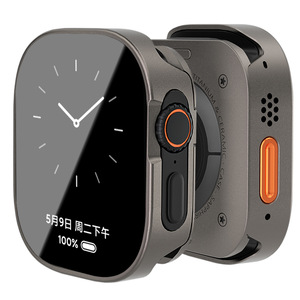 Custodia Protettiva YTF Impermeabile in Lega di <span class=keywords><strong>Alluminio</strong></span> e Materiale PC con Larghezza Cinturino 20mm per Iwatch 10/9/8/Ultra 3 - Product Image 1