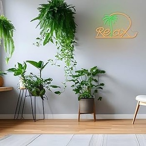 ป้ายไฟ LED นีออนใช้พลังงานจาก USB เพื่อการผ่อนคลายศิลปะตกแต่งผนังแบบหรี่แสงได้สำหรับสปาร้านเสริมสวยร้านนวดห้องเล่นเกมและห้องน้ำสำหรับผู้หญิง - Product Image 3