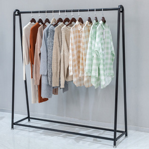 Exhibidor <span class=keywords><strong>de</strong></span> Ropa Metálico con Ruedas, Diseño <span class=keywords><strong>de</strong></span> <span class=keywords><strong>Pared</strong></span> para Tiendas <span class=keywords><strong>de</strong></span> Ropa Femenina - Product Image 3