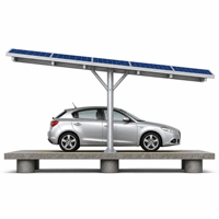 Support de montage photovoltaïque en acier galvanisé pour système solaire de carport