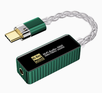 Tragbarer grüner HiFi-DAC-Audioadapter, kompakter Decoder, USB-C-3,5-mm-Kopfhöreradapter, DC-Ausgang, Musik für Smartphone, Tablet, Laptop