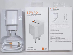 45W 67W 89W Pd Gan Adapter Eu QC3.0 Cargador súper rápido <span class=keywords><strong>con</strong></span> juego de cables de datos <span class=keywords><strong>Usb</strong></span> para teléfono móvil Xiaomi - Product Image 4