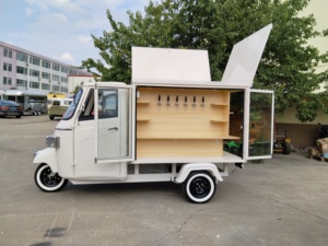 Camión Bar Móvil, Triciclos Eléctricos Mini, Camiones de Comida, Carrito de Cerveza, <span class=keywords><strong>Bicicleta</strong></span> para Bodas y Fiestas, Furgoneta de Tres Ruedas, Coche Expendedor de Champaña - Product Image 1