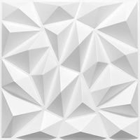 Dalles de plafond en plastique PVC multicolore panneau de papier peint 3d panneau de décoration d'art mural durable