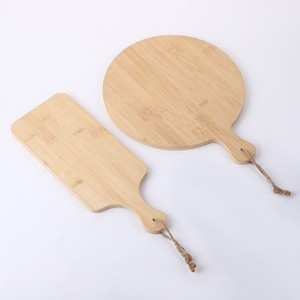 Plateau de service en bambou Anchang 25x32cm avec poignée, style européen, pour steak, pain, planche à découper - Product Image 2