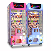 Crazy Toy 3 Claw Crane Machine Plastic English 1 Year Warranty Indoor Game Center Vending Machine Plush Catching