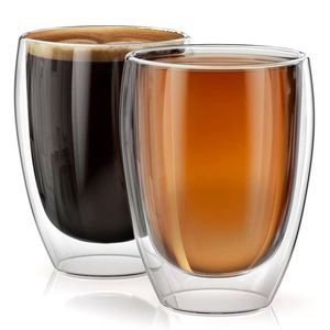 Tasse à café double paroi en verre borosilicate résistant à la chaleur, forme œuf, pour petit-déjeuner, tasse à eau isolée pour la maison, cadeau - Product Image 4