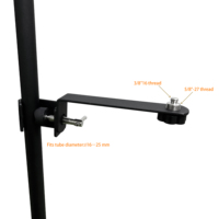 Support de microphone réglable en métal de haute qualité CNBear D-7B, compatible avec les tubes de 16 à 25 mm, microphone taïwanais