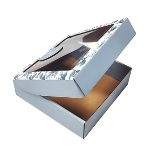 Caja de correo mate corrugada de color personalizado, embalaje de papel exhibido para ventana para regalos de flores cosméticas para el cabello - Product Image 5