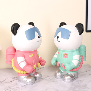 Panda Desktop Resin Figurine Astronaut Style Decorative Craft Toy Figure Statues - Product Image 3