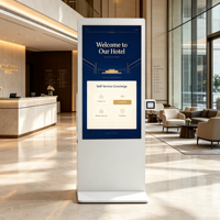Kiosco de Información con Pantalla Táctil y Escáner de Código QR AIYOS, con Audio Integrado de 100W y Base de Conocimientos de IA Opcional